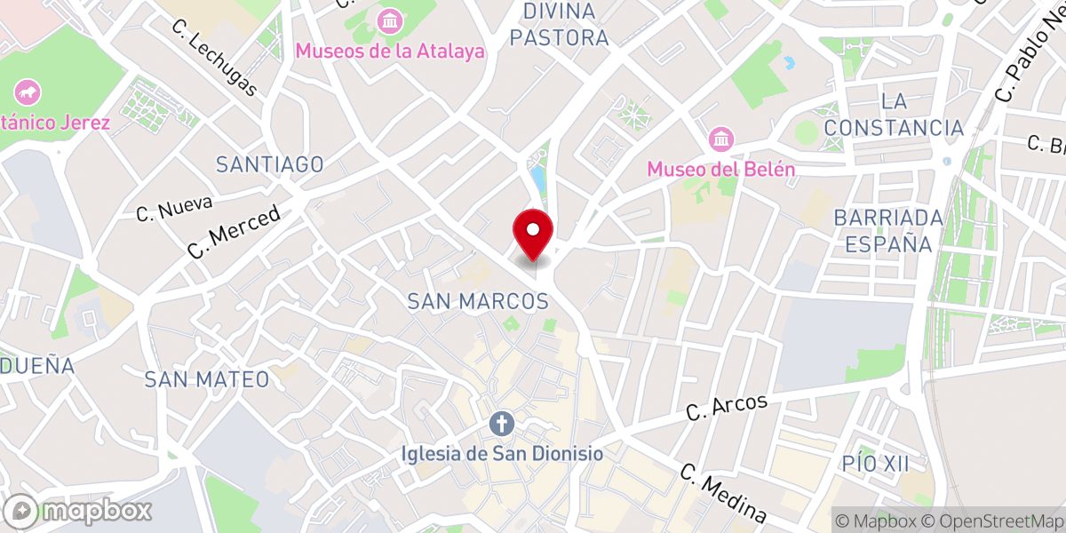 Map showing location of Hermandad de Jesús Nazareno