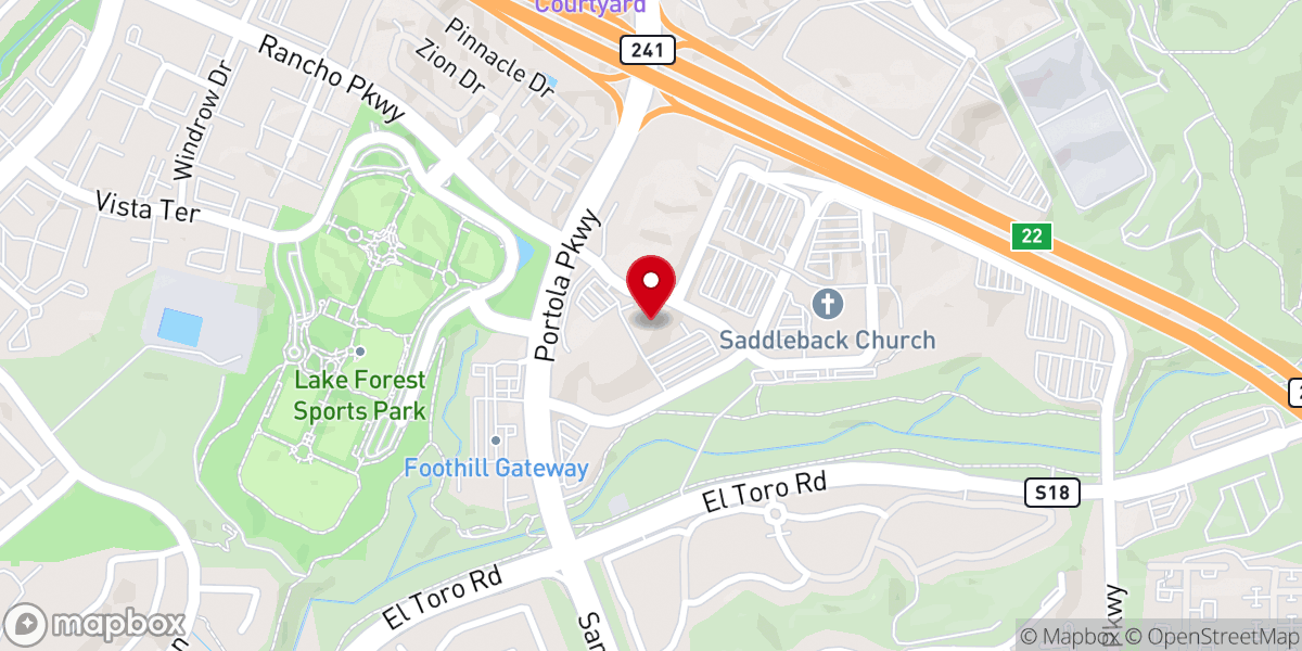 Map showing location of Saddleback Church Ministry Office 2