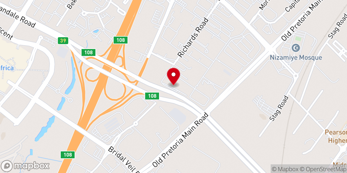 Map showing location of Fortress of Hope Church International Midrand Assembly