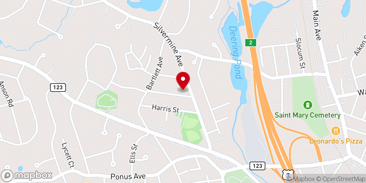 Map showing location of Church