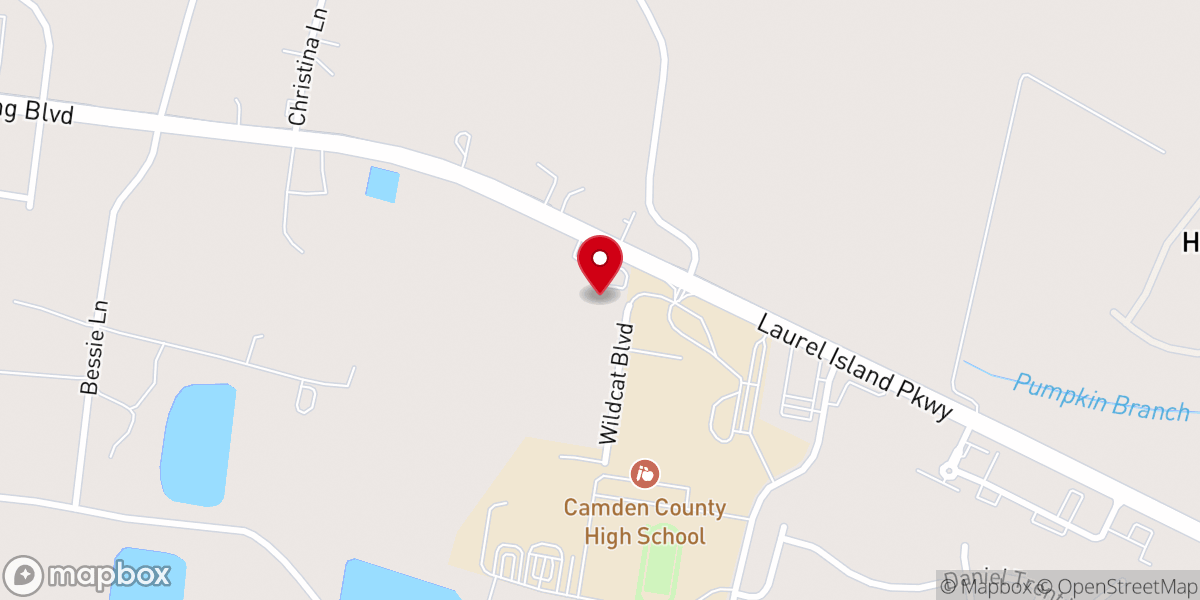 Map showing location of King of Peace Episcopal Church