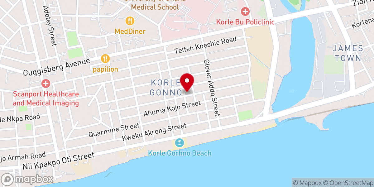 Map showing location of St Michael and All Angels Anglican Church