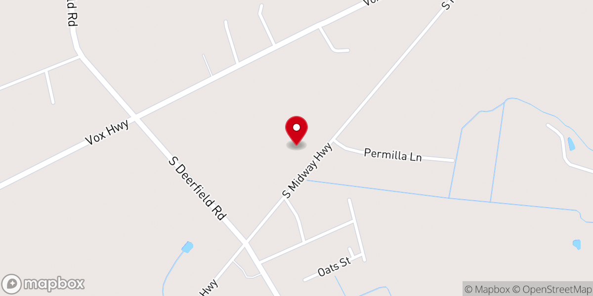 Map showing location of White Chapel Freewill Holiness Church - Food Distribution Center