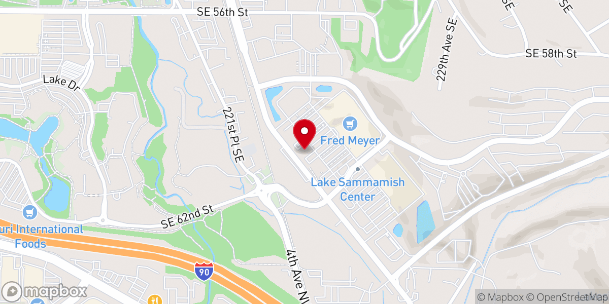Map showing location of MultiCare Indigo Urgent Care - Issaquah
