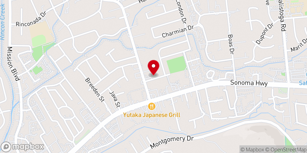 Map showing location of Faith House Church