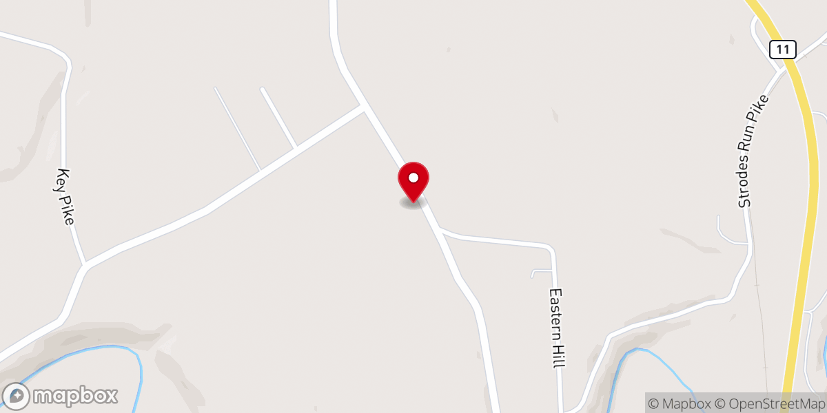 Map showing location of Grace Baptist Church