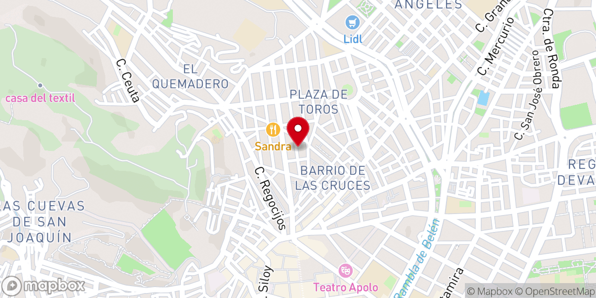 Map showing location of Parroquia San Agustín