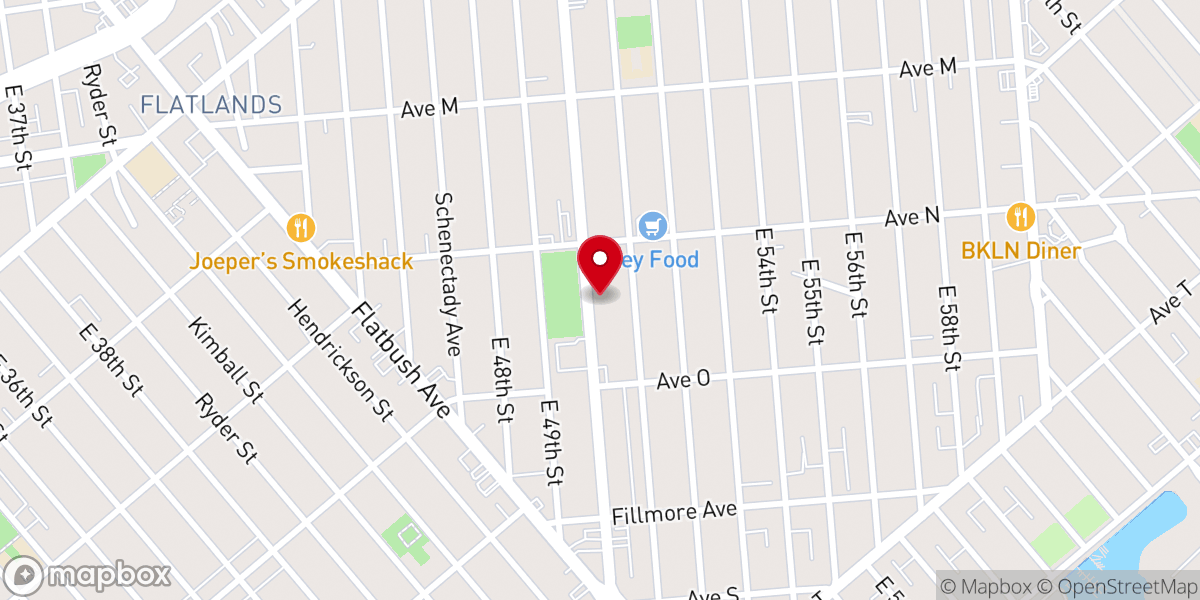 Map showing location of New Birth Deliverance Center