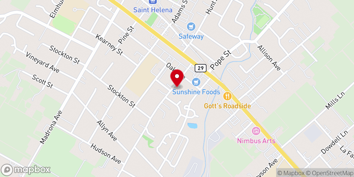 Map showing location of New Harvest Community Church
