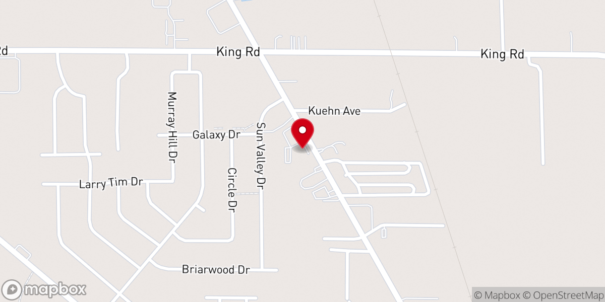 Map showing location of Christ Kingdom Ministries