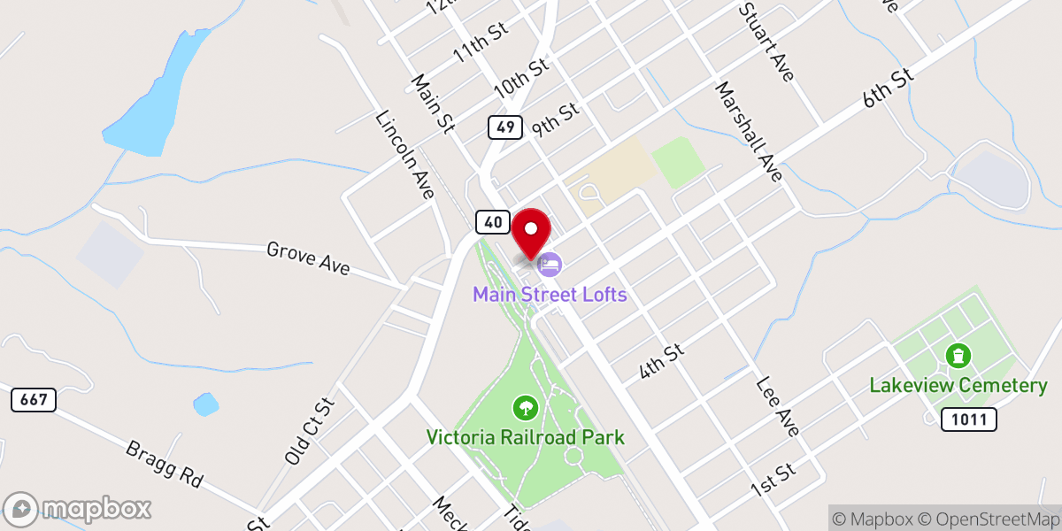 Map showing location of Southside Baptist Association
