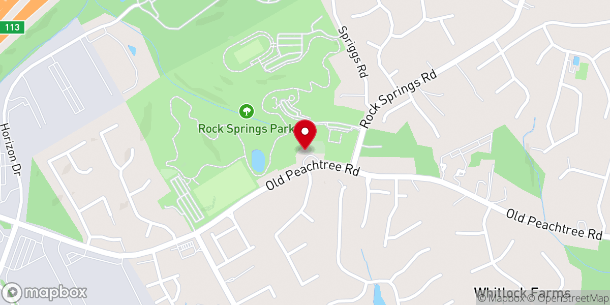 Map showing location of Hopewell Christian Church