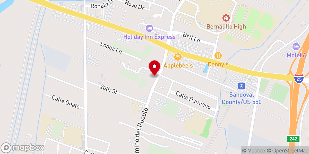 Map showing location of The Potter's House Church
