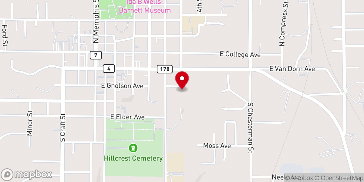 Map showing location of Saint Josephs School