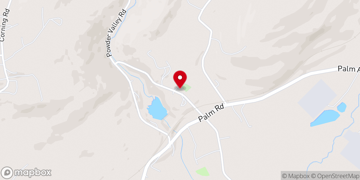 Map showing location of Hosensack Grace Evangelical Church