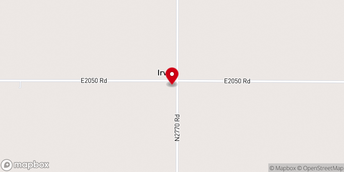 Map showing location of Irving Ok Baptist Church