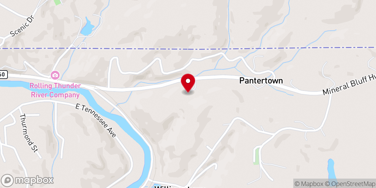 Map showing location of Church of God of Prophecy