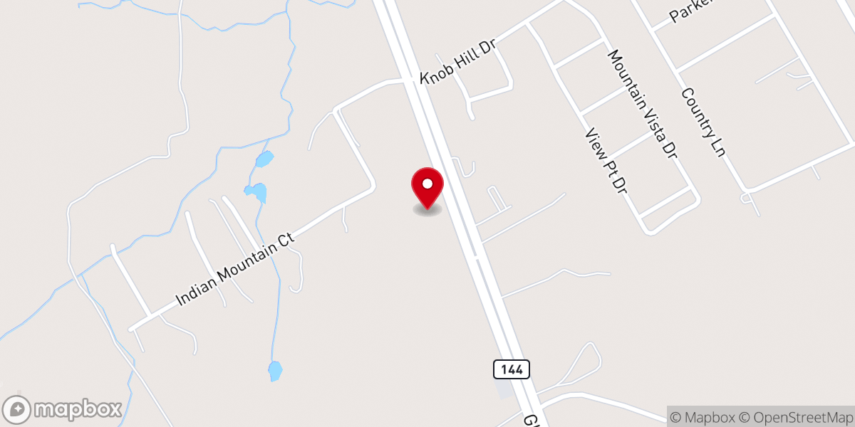 Map showing location of Calvary Church