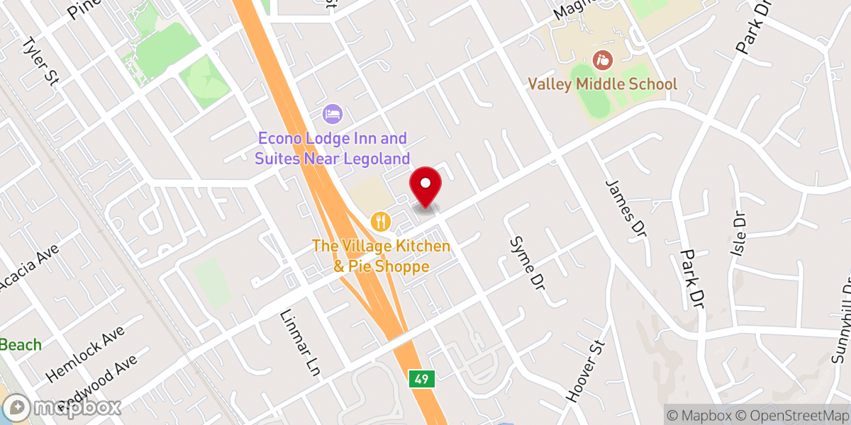 Map showing location of St Patrick Catholic Church