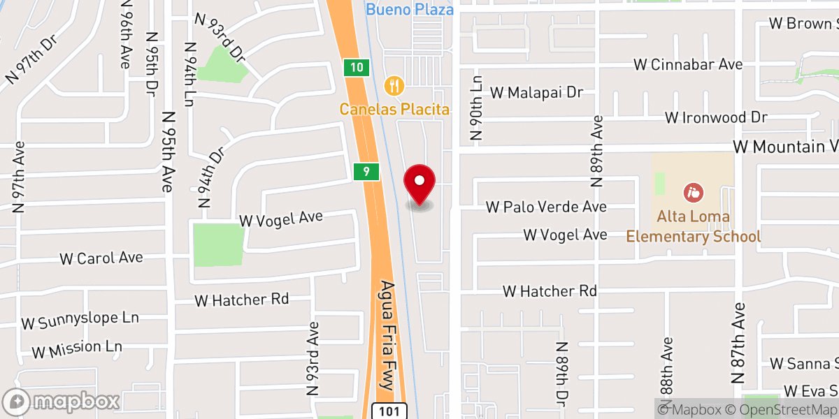 Map showing location of Christ Church - Peoria Congregation