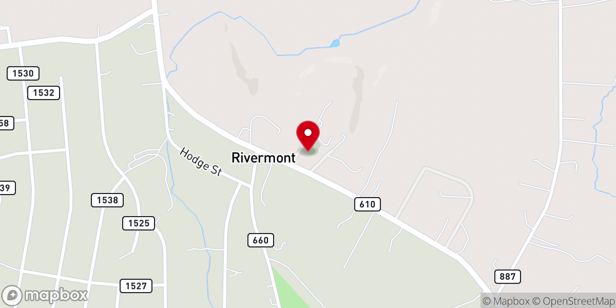 Map showing location of Stuarts Draft Mennonite Church