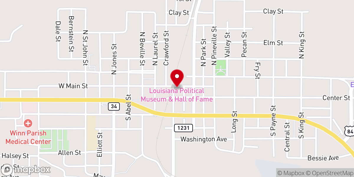 Map showing location of Winn Parish Enterprise News