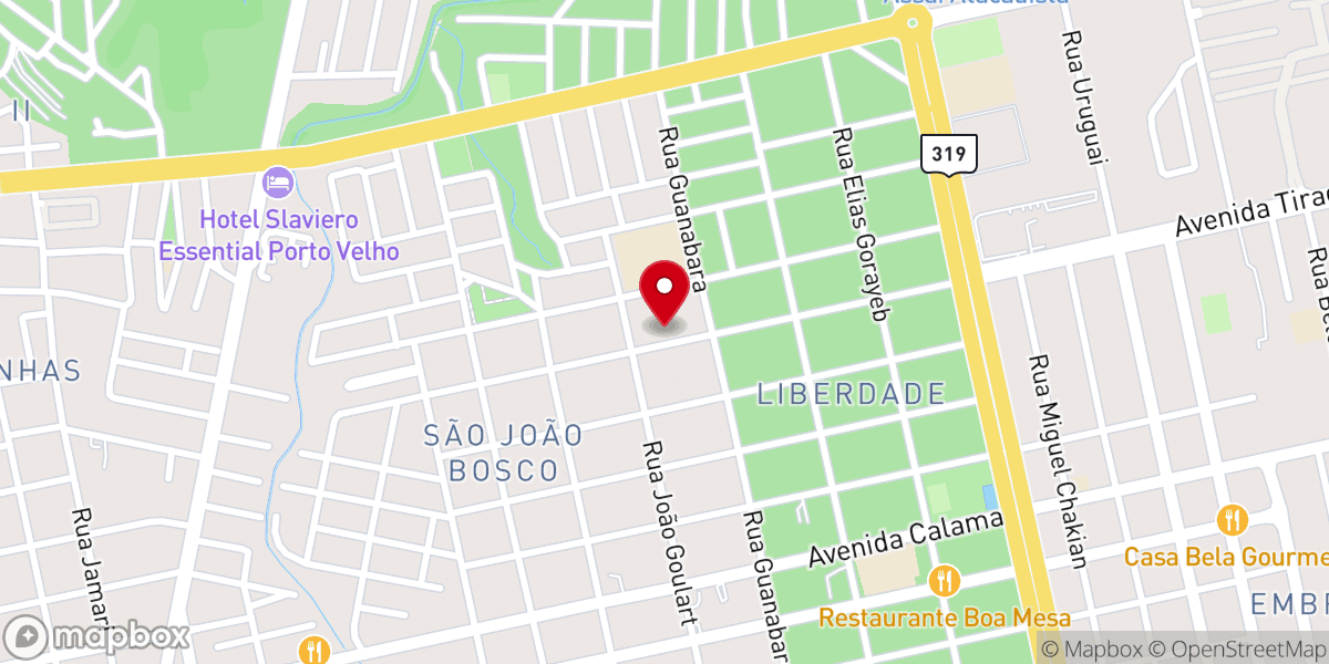 Map showing location of IDPB-Liberdade (Igreja de Deus Pentecostal Do Brasil)