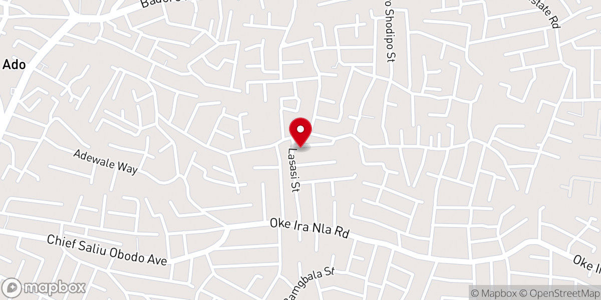 Map showing location of RCCG God of Elijah parish