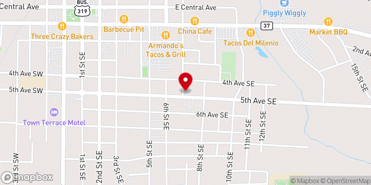 Map showing location of Arms of Love Ministries Inc