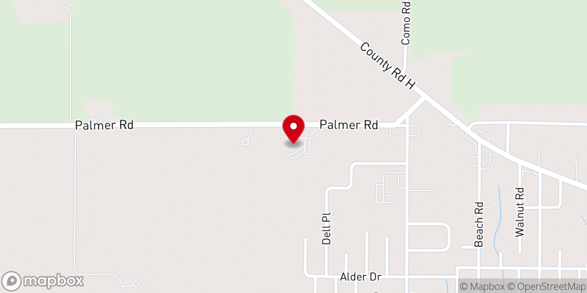 Map showing location of Como Community Church