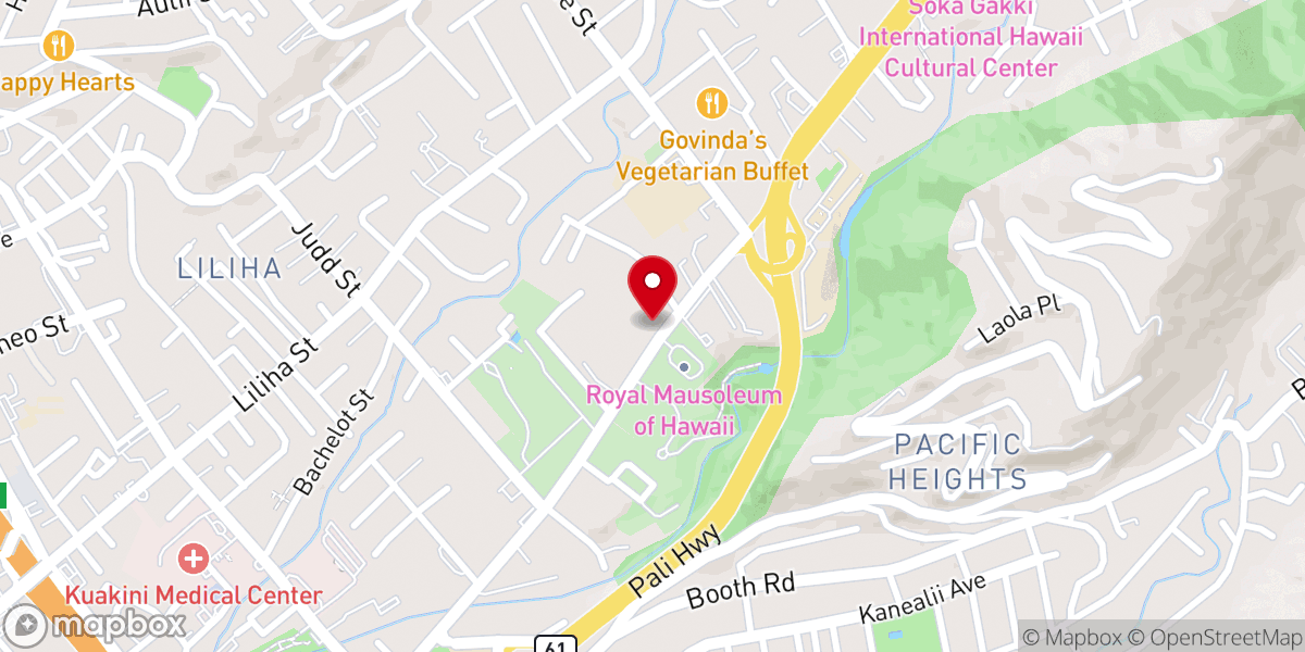 Map showing location of Church-Perfect Liberty Hawaii