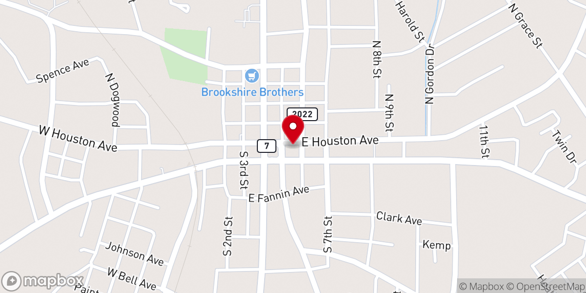 Map showing location of First Presb Pastor's Home