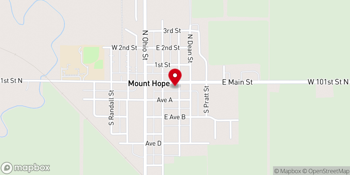 Map showing location of United Methodist Church