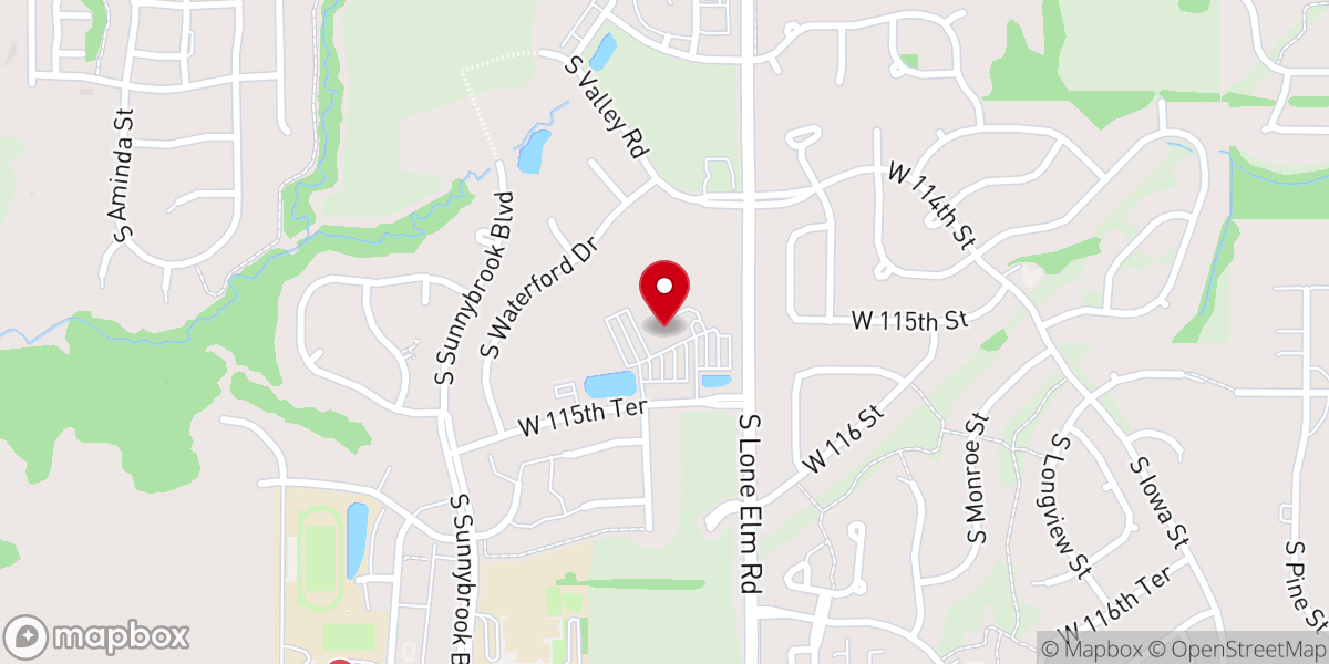 Map showing location of St. Paul Catholic Church