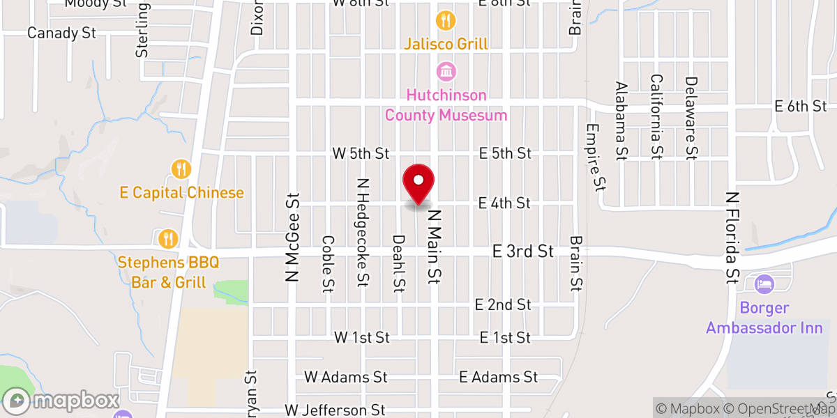 Map showing location of Living Water Benevolence