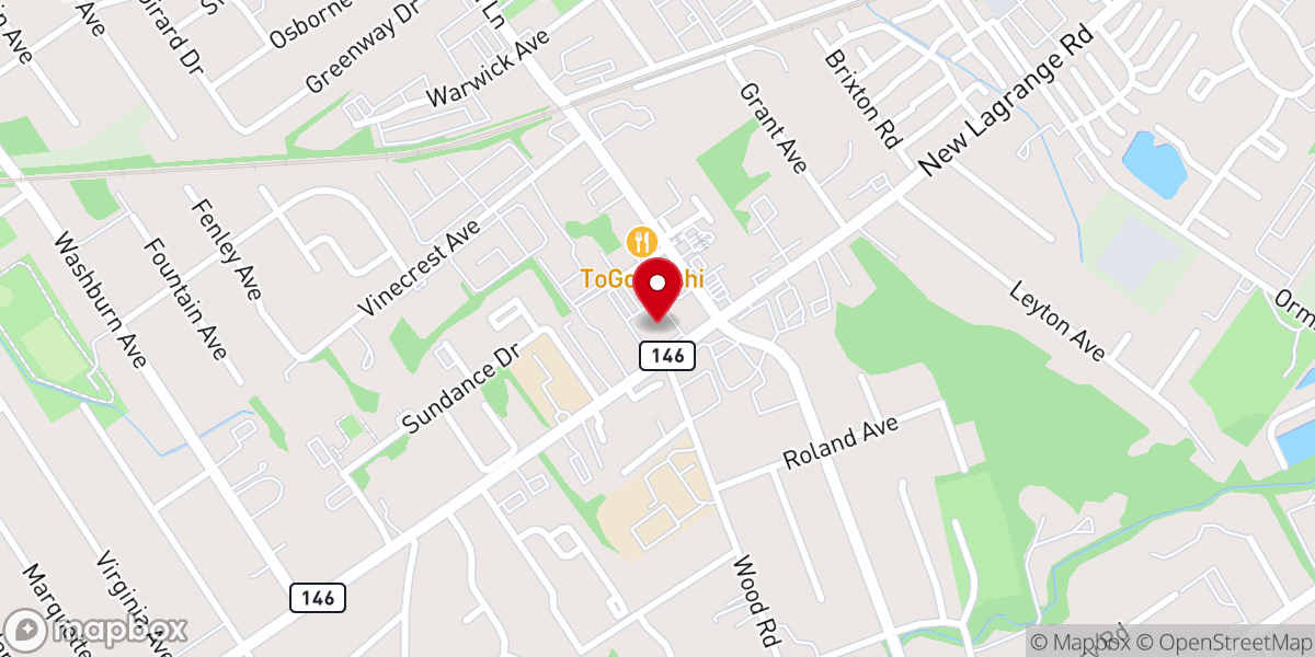 Map showing location of Lyndon Baptist Church