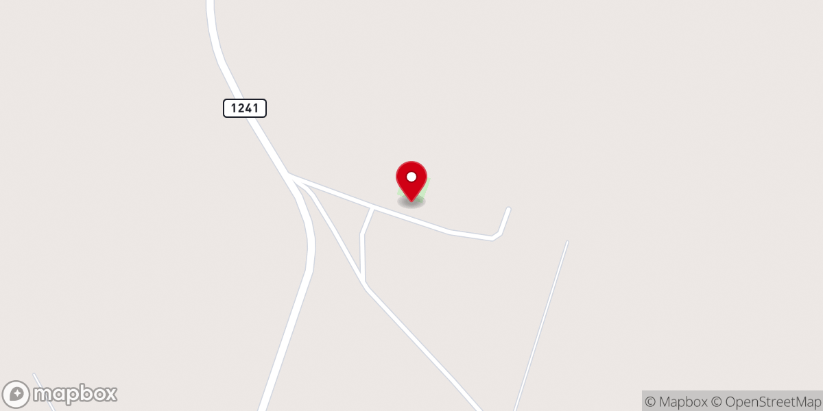 Map showing location of Blue Ridge Church