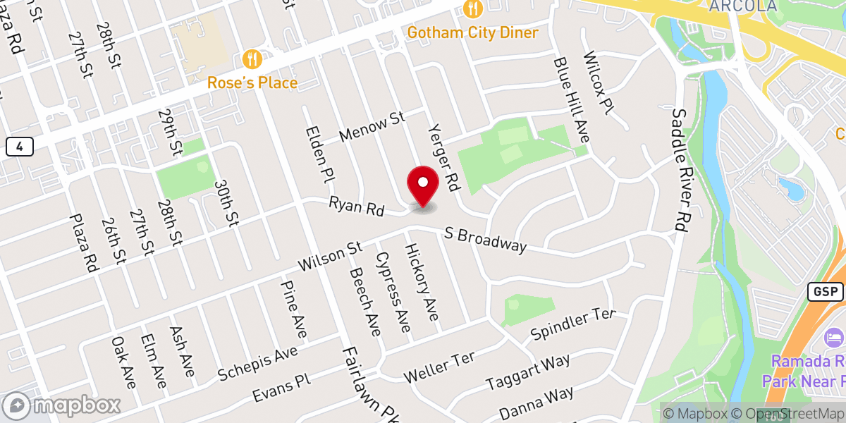 Map showing location of Grace Orthodox Presbyterian Church