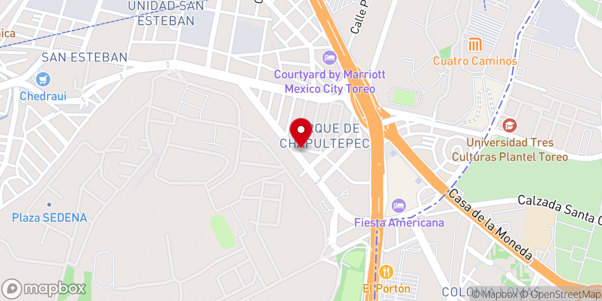 Map showing location of Capellanía Militar Nuestra Señora de Guadalupe