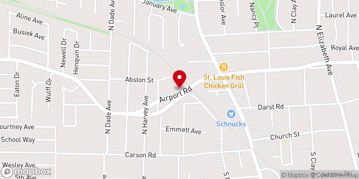 Map showing location of Renew Church St Louis