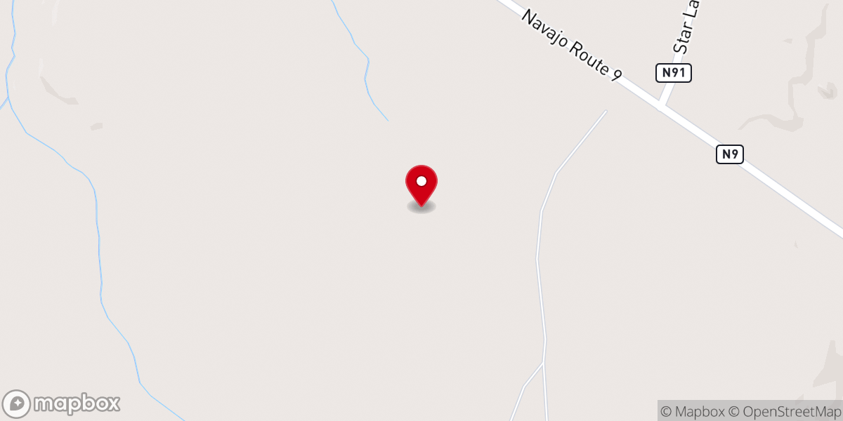Map showing location of Star Lake Baptist Church
