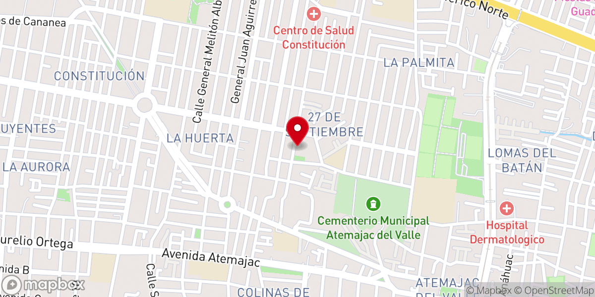Map showing location of Cuasi Parroquia de la Sagrada Familia de Nazaret