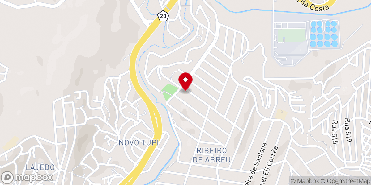 Map showing location of Universal Ribeiro De Abreu