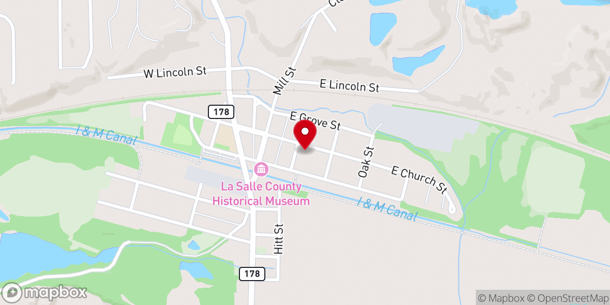 Map showing location of Utica Baptist Church