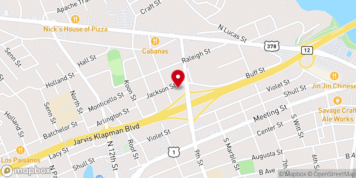Map showing location of Christ's Sanctified Holy Church - West Columbia