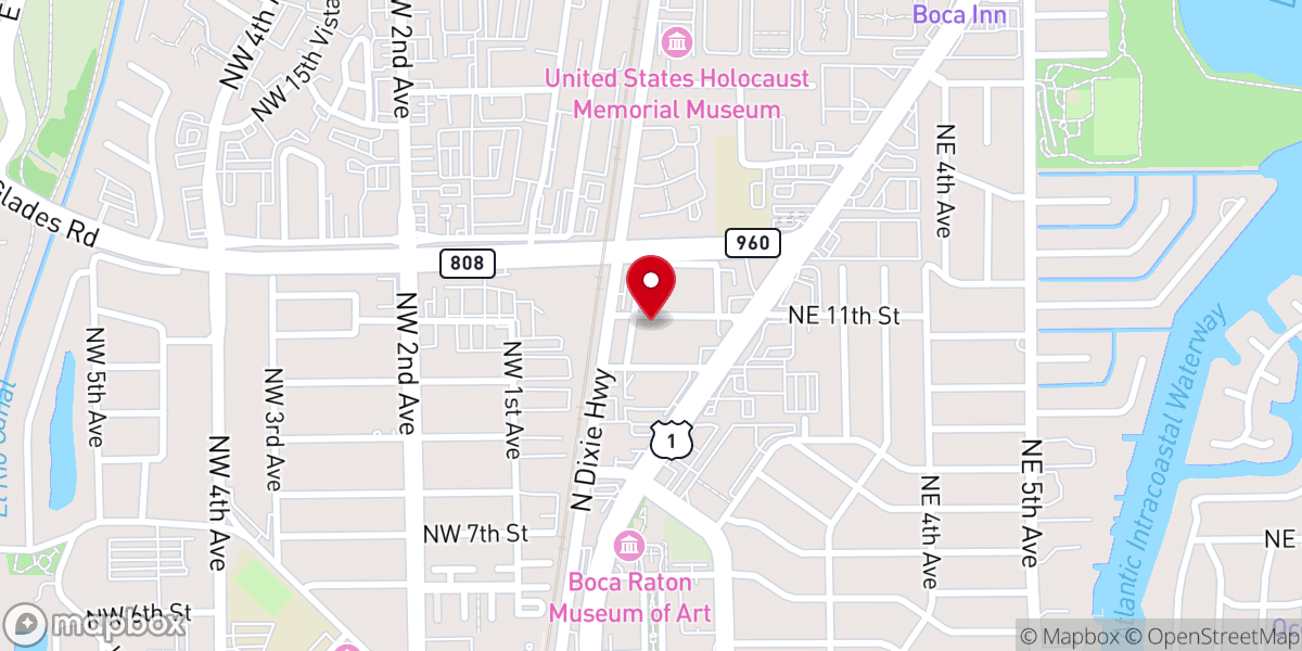 Map showing location of Macedonia A.M.E. Church