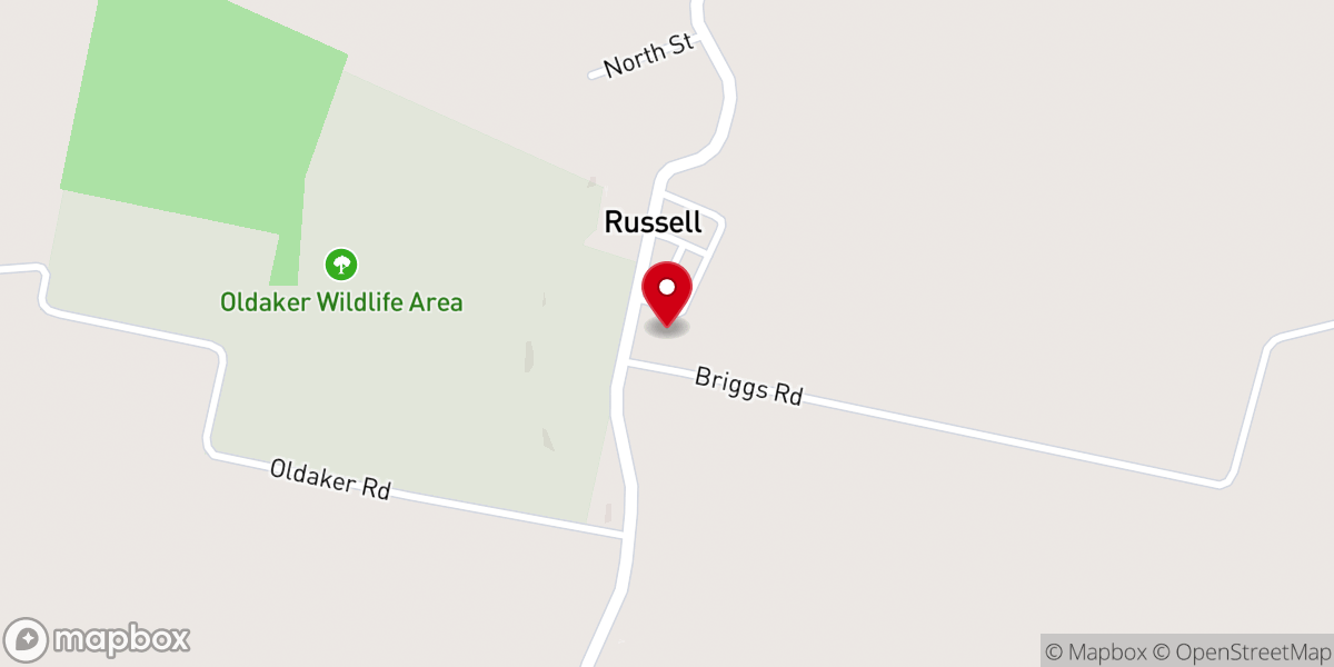 Map showing location of Oldaker Chapel