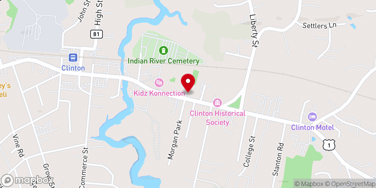 Map showing location of Holy Advent Episcopal Church