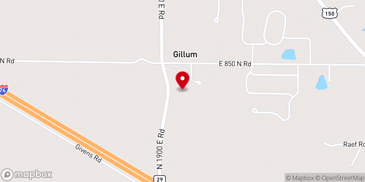 Map showing location of Tri-Valley Baptist Church