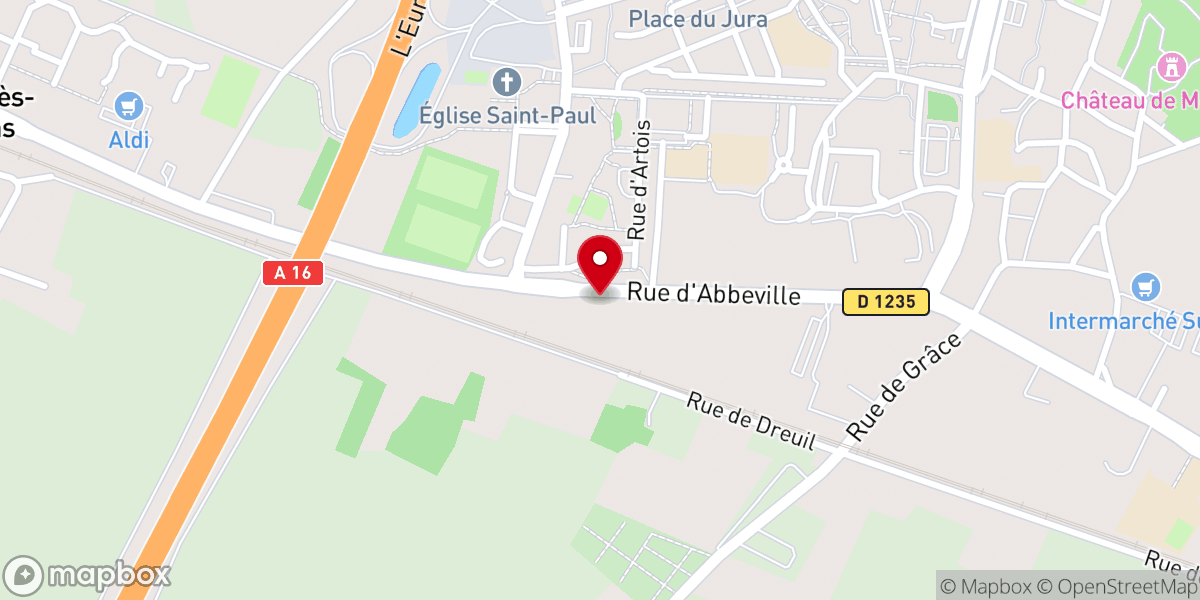 Map showing location of Paroisse des Saints Apôtres